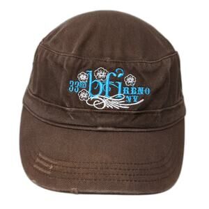 33rd BFI Reno NV Strapback Army Cap Brown One Size District Threads